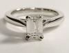 Tapered Cathedral Engagement Ring in Platinum Tapered Cathedral Engagement Ring in Platinum